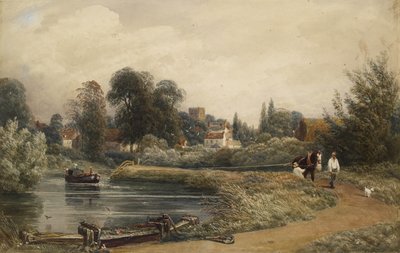 View of Iffley from the River by Peter de Wint